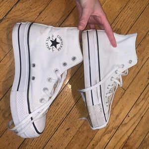 Platform converse high tops